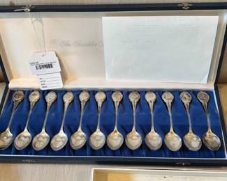 The Franklin Mint Zodiac Spoons