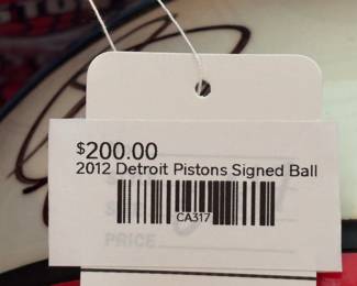 2012 Detroit Pistons Signed Ball