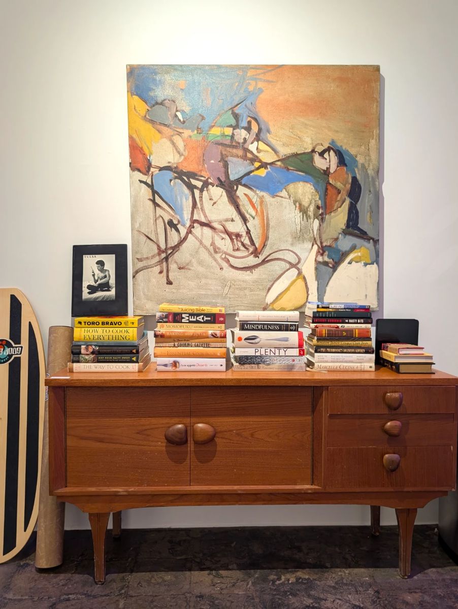 Art, books, and midcentury furniture available!