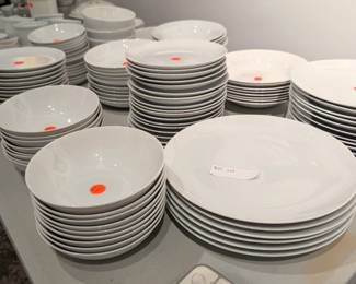 Large sets of dishware