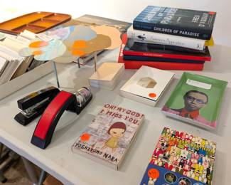 Books and collectibles from artists such as Yoshitomo Nara