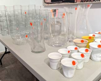 Variety of glassware