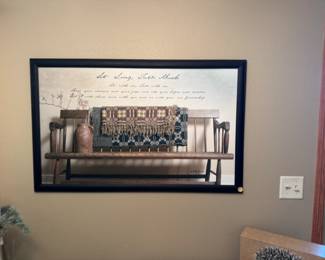 Lots of art and wall decor