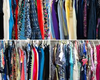 Women’s clothes sizes are mostly large & XL with some medium & XXL — pants sizes: 10, 12, 14, 16