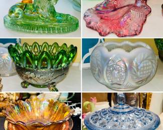 Fenton glass, Indiana glass, Westmoreland glass 