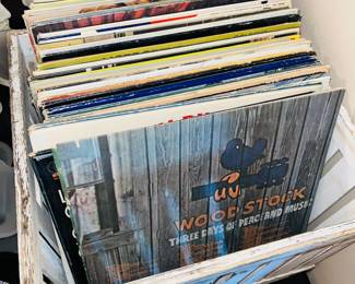 Vintage vinyl record albums 