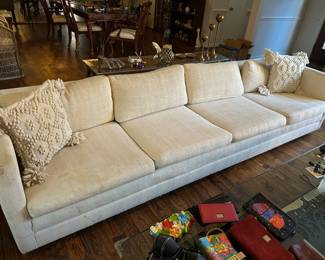 Will need to be cleaned but a hand made vintage MCM couch. Well worth the investment.