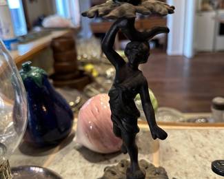 Cast Iron Candle Holder