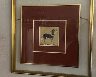 Signed & Numbered Carolyn Kinder Print titled Horses 1