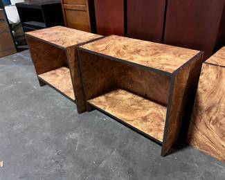 Beautiful burl wood shelving