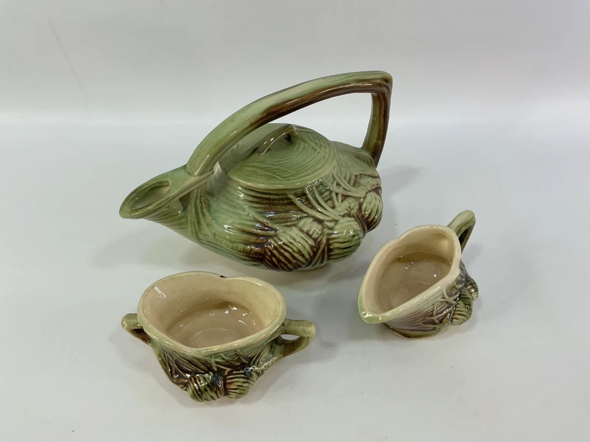 McCoy Teapot, Creamer, & Sugar Bowl