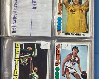 1969 Topps NBA Trading Cards