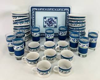 Pfaltzgraff Orleans Mugs, Glasses and Cereal Bowls