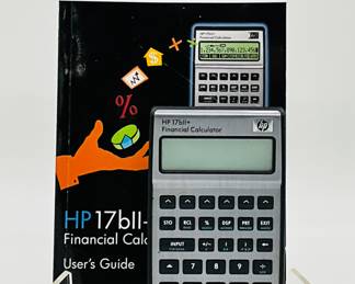 HP 17bII+ Financial Calculator with Manual