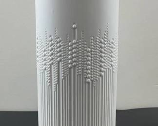 Matte White Oblong Vase (Signed Rosenthal)