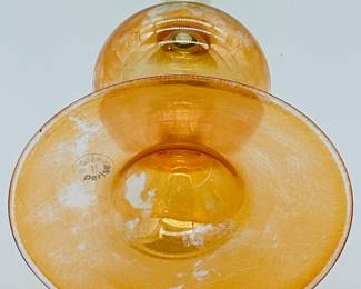 Soffieria Parise Venetian Art Glass Fluted Vase