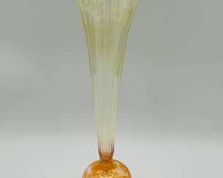 Soffieria Parise Venetian Art Glass Fluted Vase