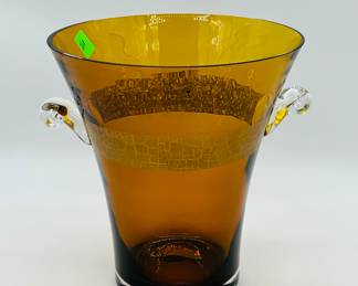 Bombay Glass Amber Glass Champagne Bucket