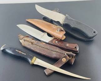 Vintage Lot (3) of Knives - 1 Normark & 2 Juguar