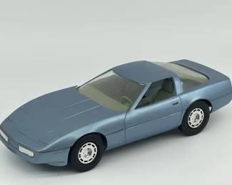 1985 Blue Chevy Corvette Model Dealer Car / Prototype
