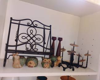 iron items and terra cotta figurines