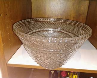 LARGE AND SMALL PUNCH BOWL