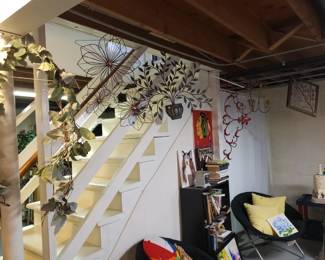 Wall decor and greenery 