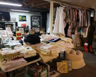 Linens, towels clothing 