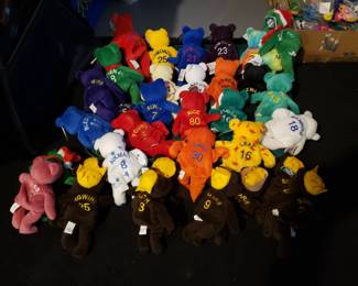 Limited edition  NFL, MLB Beanie Babies 