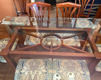 Detail of dining table top