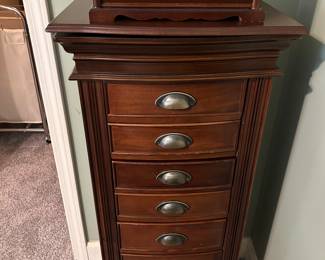 Pair of jewelry armoires sold individually 