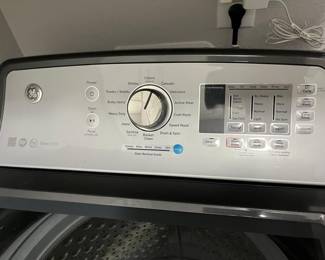 General Electric dryer work large drum for laundry loads. 