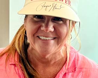 Payne Stuart autographed Eisenhower golf visor. 