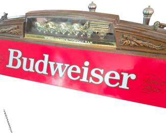 Vintage Budweiser advertising pool light