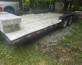 8X20 flatbed trailer no title