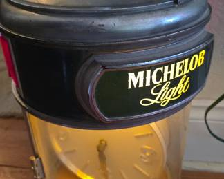 Vintage Michelob light medallion clock