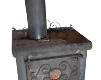 Old cast wood stove