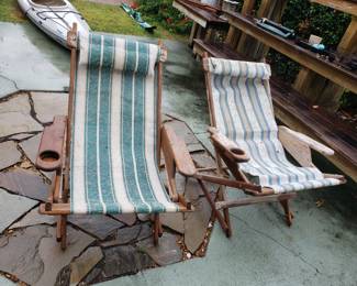 WOODEN BEACH CHAIRS