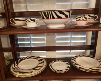 LENOX CHINA, SCALAMANDRE, ZEBRA PATTERN