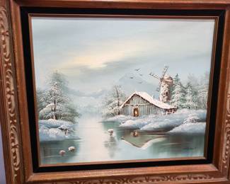 OIL PAINTING OF WINDMILL
