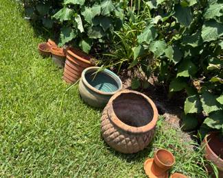 Terra Cotta and Ceramic planters