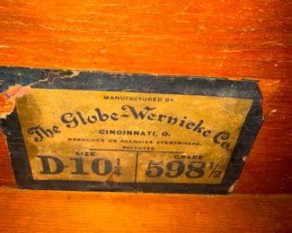 Globe Wernicke D10 1/4 Grade 598 1/2 barrister