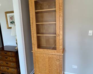birdseye maple veneer cabinet