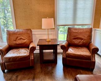 Pottery Barn leather recliner - 2 available
