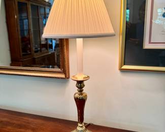 Pr. Frederick Cooper brass lamps