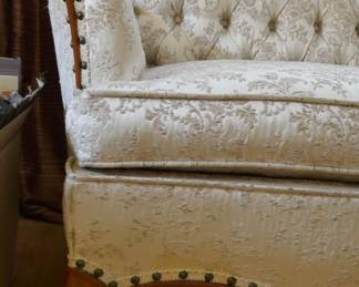 Left side of the French Provincial Sofa