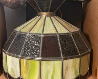 Slag Glass Lamp