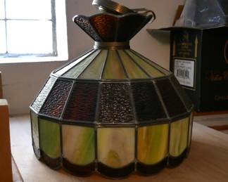 Slag Glass Lamp