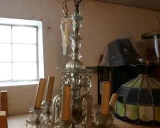 Antique Crystal Chandelier