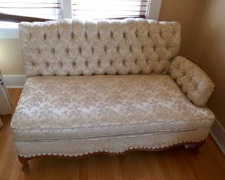 Right side of the French Provincial Sofa